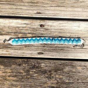 Chevron Beaded Choker Necklace